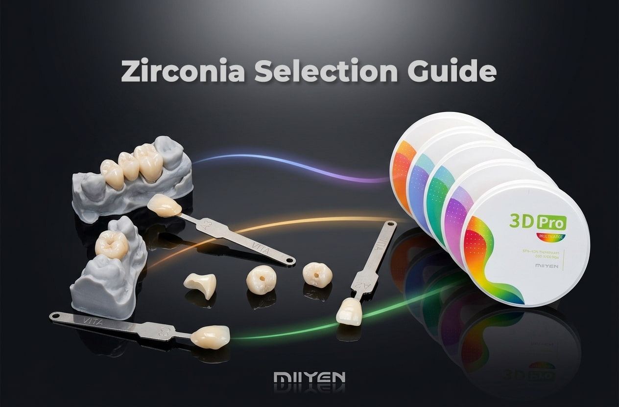 Cách chọn khối zirconia phù hợp cho mão răng và cầu răng?